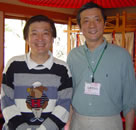 高津神社で小南陵師匠と